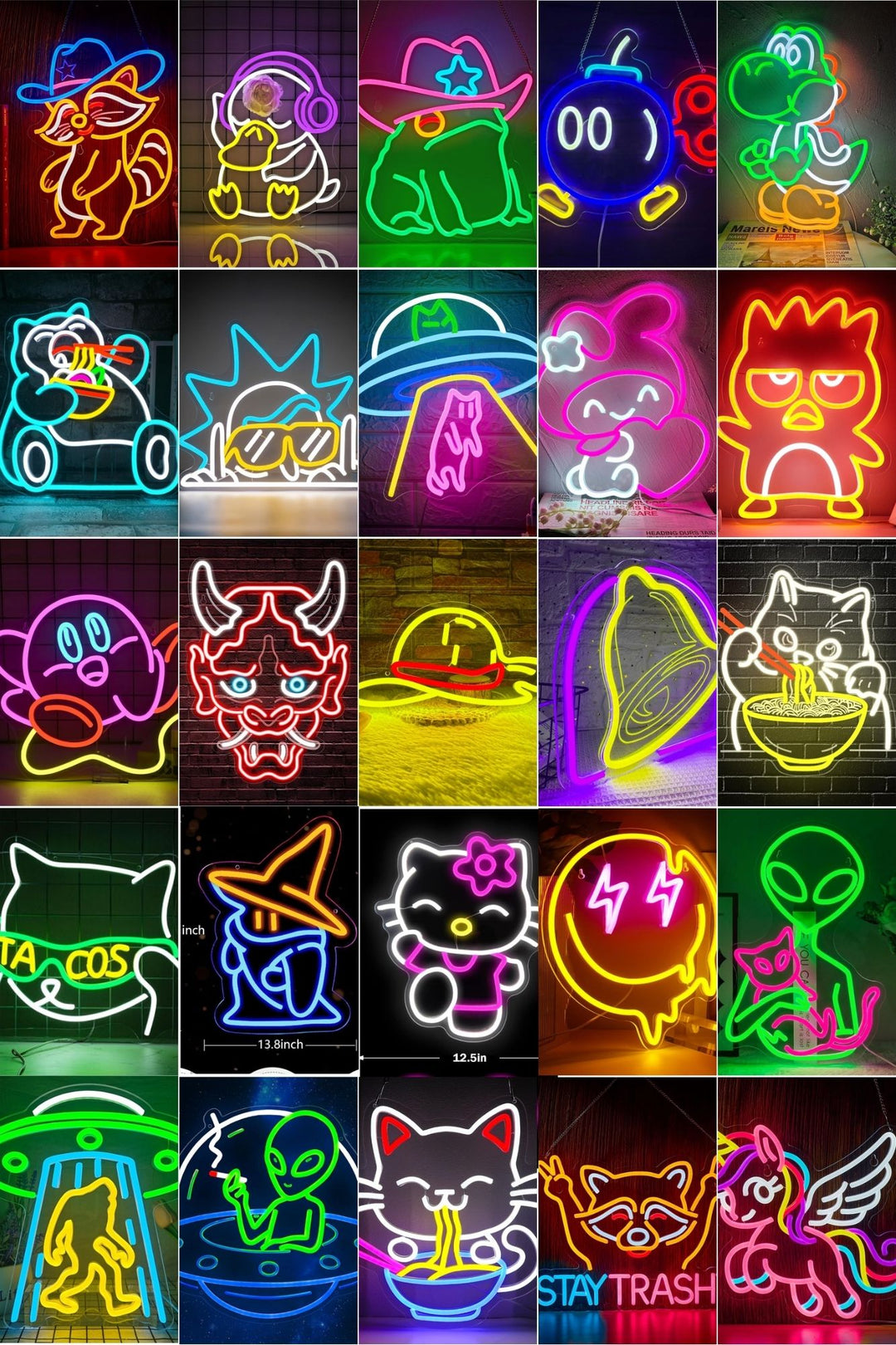 NEW NEON SIGNS (CHOOSE ANY FROM THE LIST)