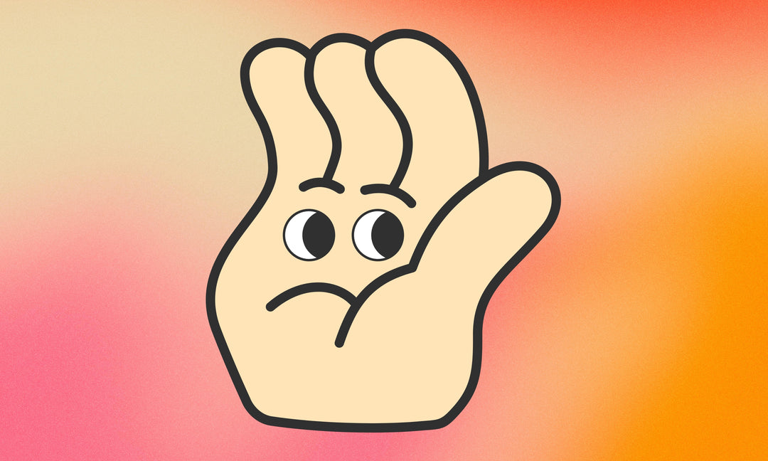 Hand Face Flag
