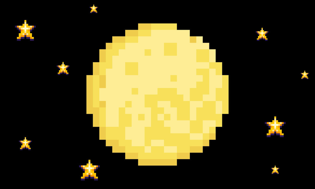 Moon Pixels Flag
