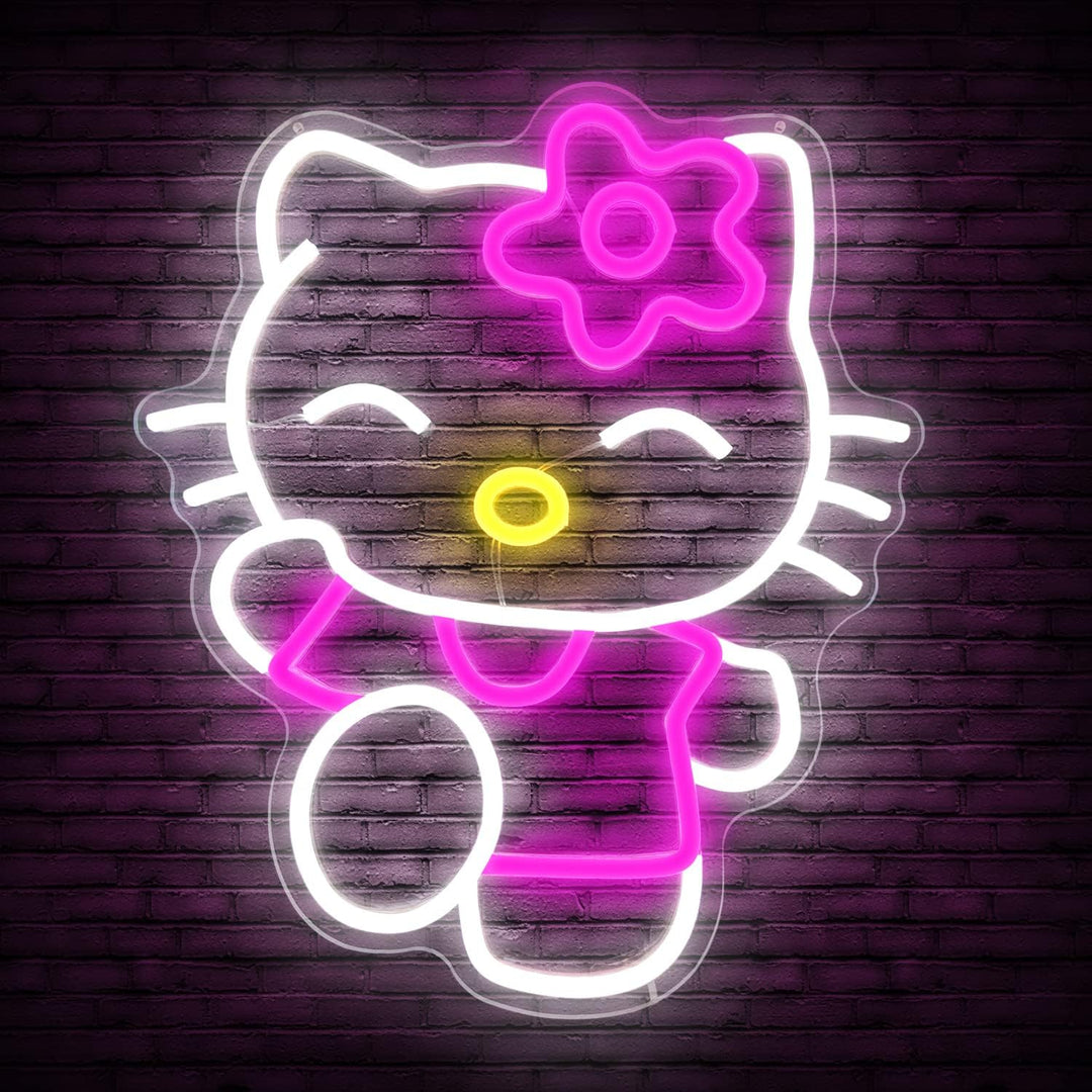 Standing Hello Kitty Neon