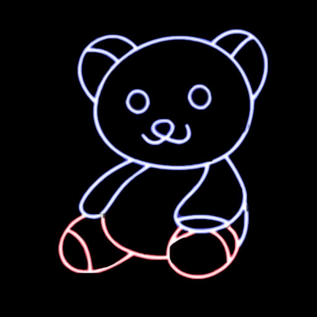 Blue Bear Neon