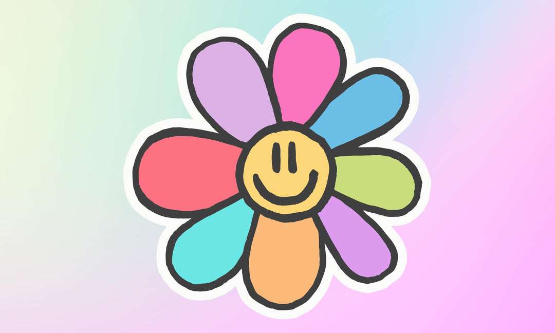 Daisy Happy Flag