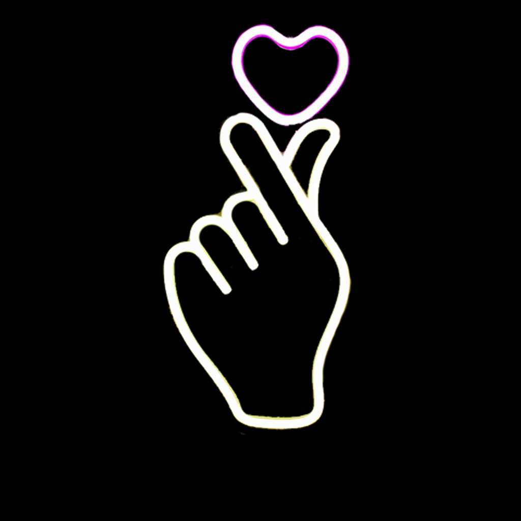 Heart Hand Neon