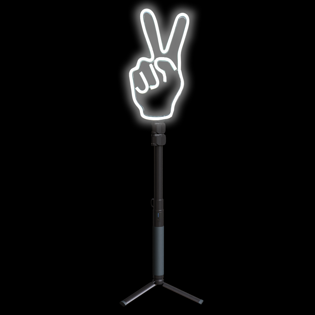 Peace sign light up sign best sale
