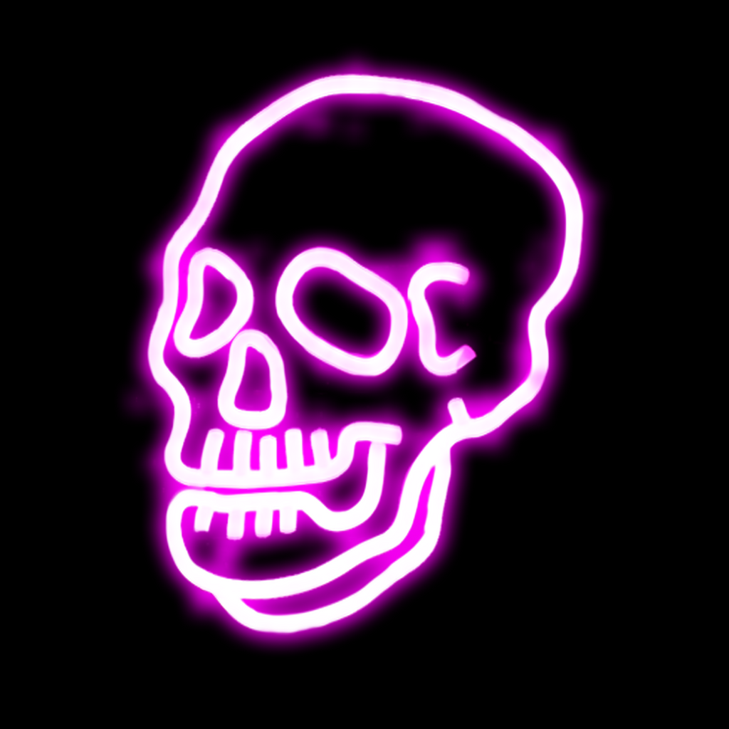 Pink Skull Neon