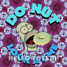 Homer Donut Look At Me Graphics