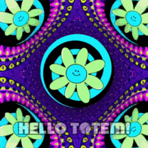 Trippy Spinning Flower Graphics